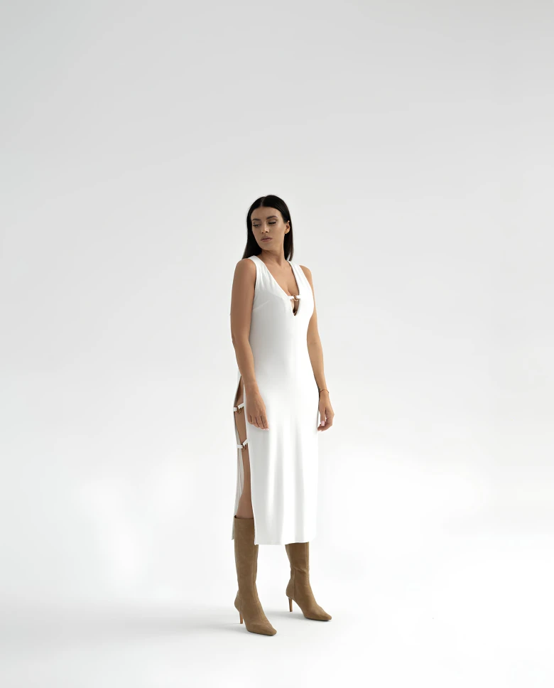 Majorka White - Bamboo dress