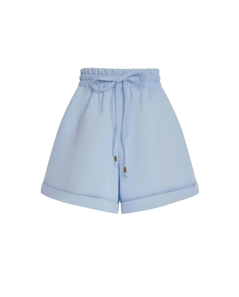 PORTOFINO Blue - Linen shorts