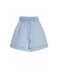 PORTOFINO Blue - Linen shorts