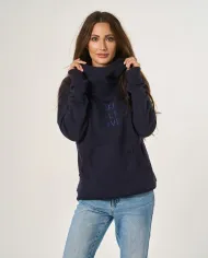 Embroidered sweatshirt MSL GRATEFULL Dark Ocean