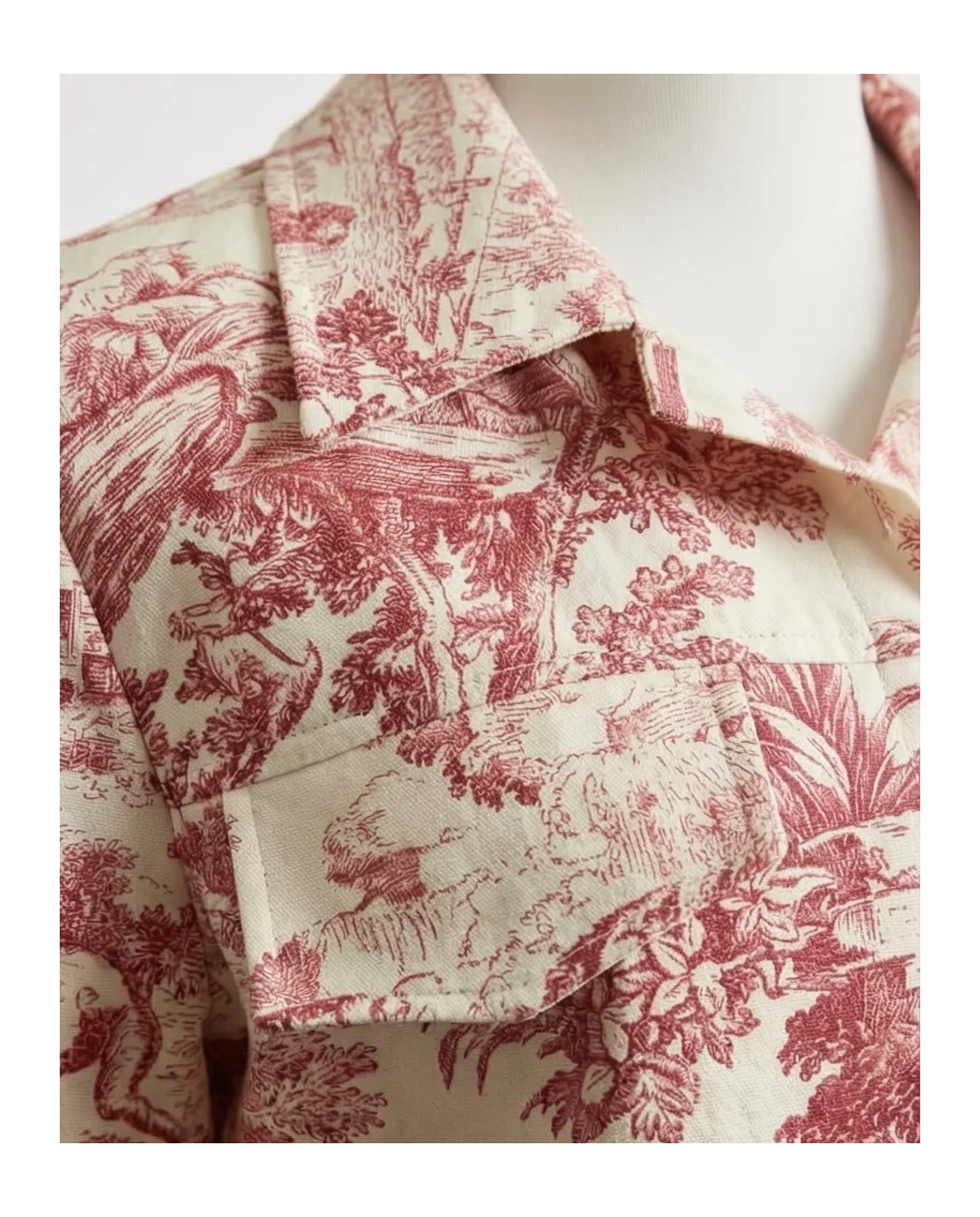 Komplet lniany Santo red