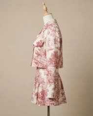 Komplet lniany Santo red